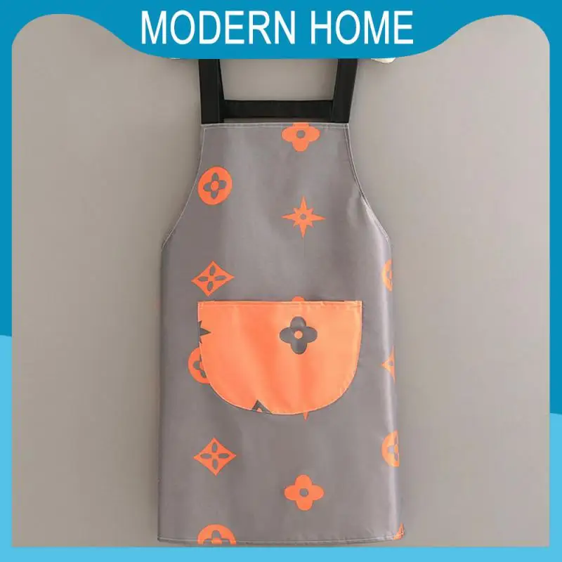 

Apron Dining Waist Waterproof Anti-oil Dirty Household Work Clothes Average Size Large-capacity Pocket Storage Adults Waist Pvc