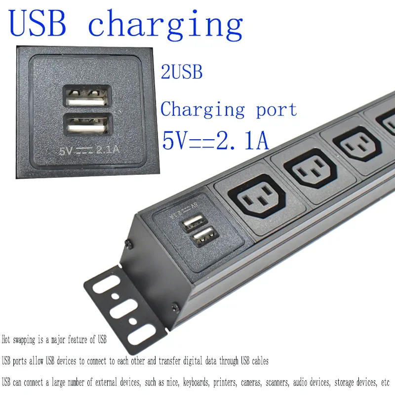 Плата питания PDU сетевая стойка для шкафа воздушный переключатель 16A/32A 2-8AC C13