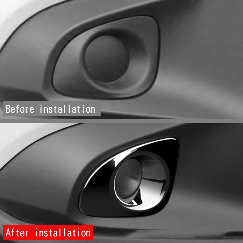 Для Toyota Corolla Cross 2021 2022 глянцевая черная передняя противотуманная фара крышка