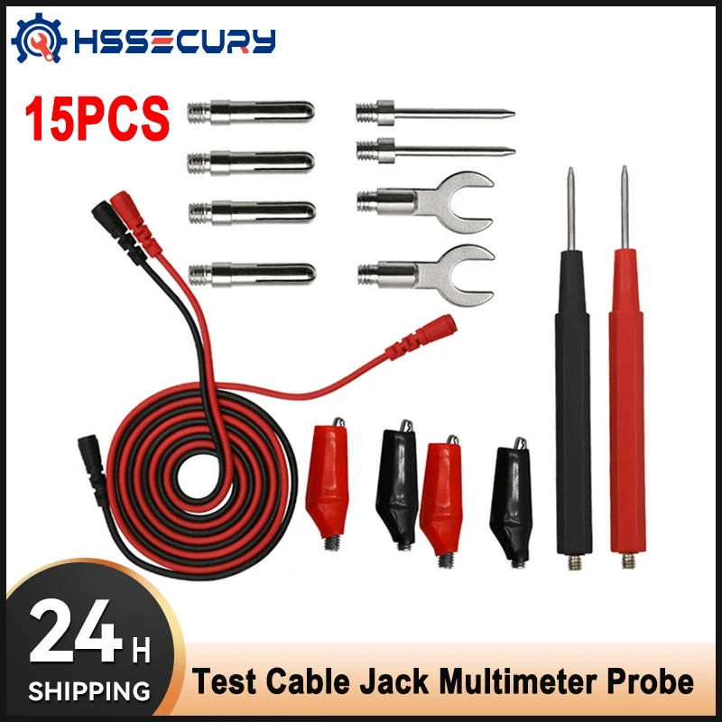 

Digital Test Cable Jack Multimeter Probe Replaceable Needles Ammeter Test Line Voltmeter Lead Probe Wire General Multimeter