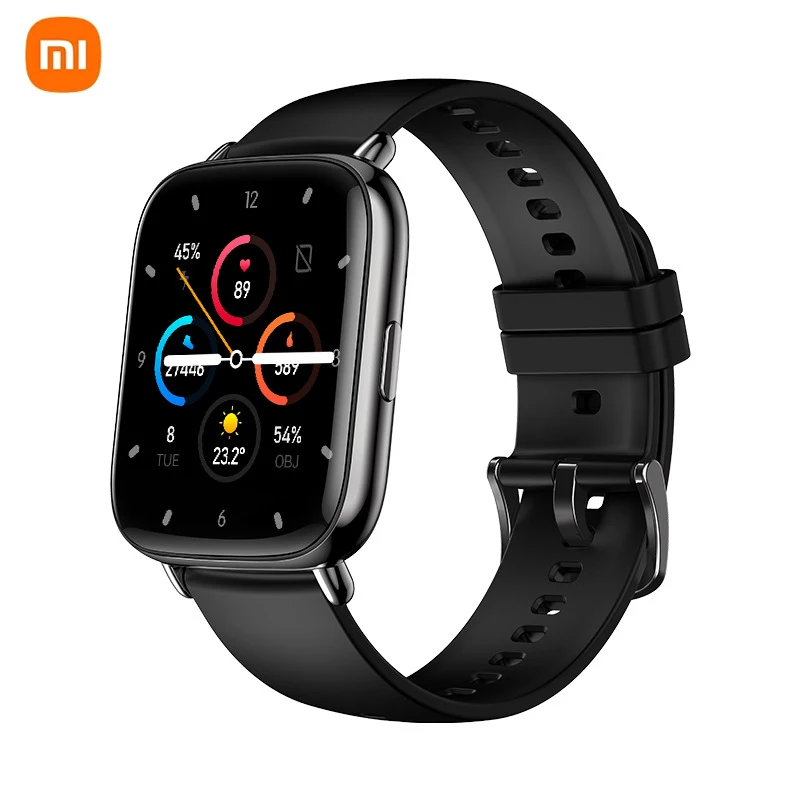 

Смарт-часы Xiaomi мужские водонепроницаемые с сенсорным экраном 1,69 дюйма, пульсометром и монитором сна