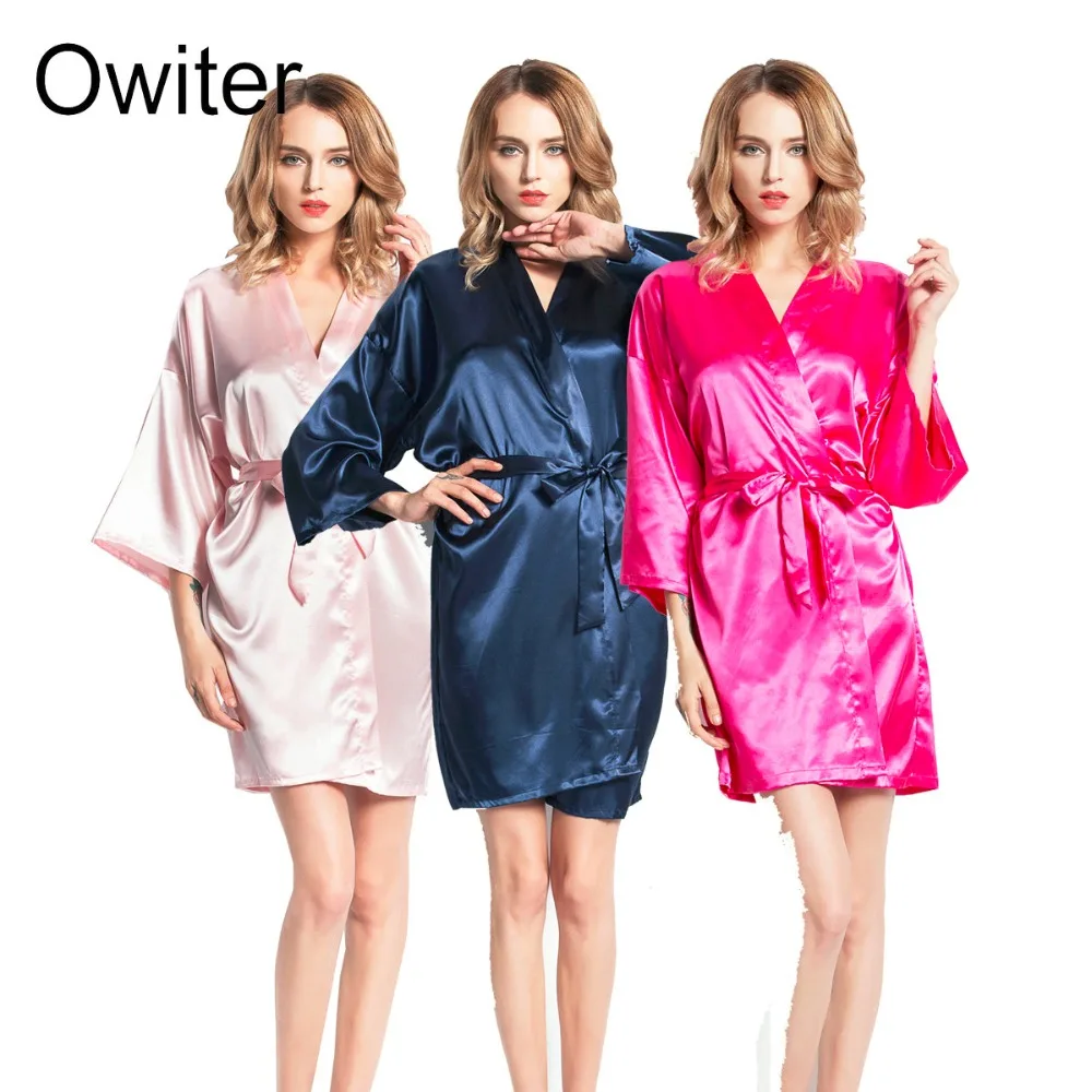 Silk Robe Satin Robe Women Silk Bridesmaid Robes Bride Robe Bridal Robe Wedding Party Robe Ladies Dressing Gowns Bathrobe