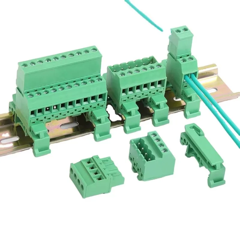 Вставная клеммная колодка 5 08 мм со сварной стыковочной и фиксированной