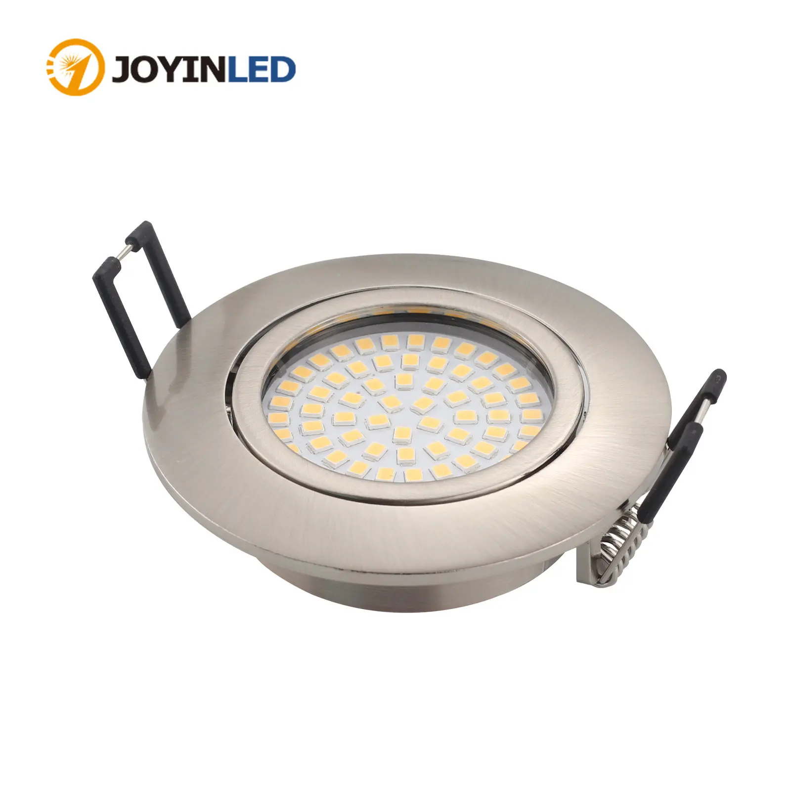 

Round Integrated Nickel Ceiling LED Downlight AC90-260V Adjustable Ceiling Installation Family Store Ceiling Lights