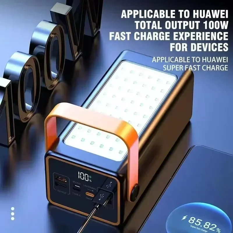 Power Bank 200000 Быстрое зарядное устройство mAh большой емкости 66 Вт внешний