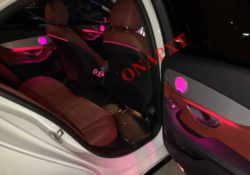 Фото Rotating Tweeter Lamp For Mercedes Benz For AMG Atmosphere LED C/GLC Coupe 2014-2022 X253 W205 Turbine Air Vent Ambient Light №1