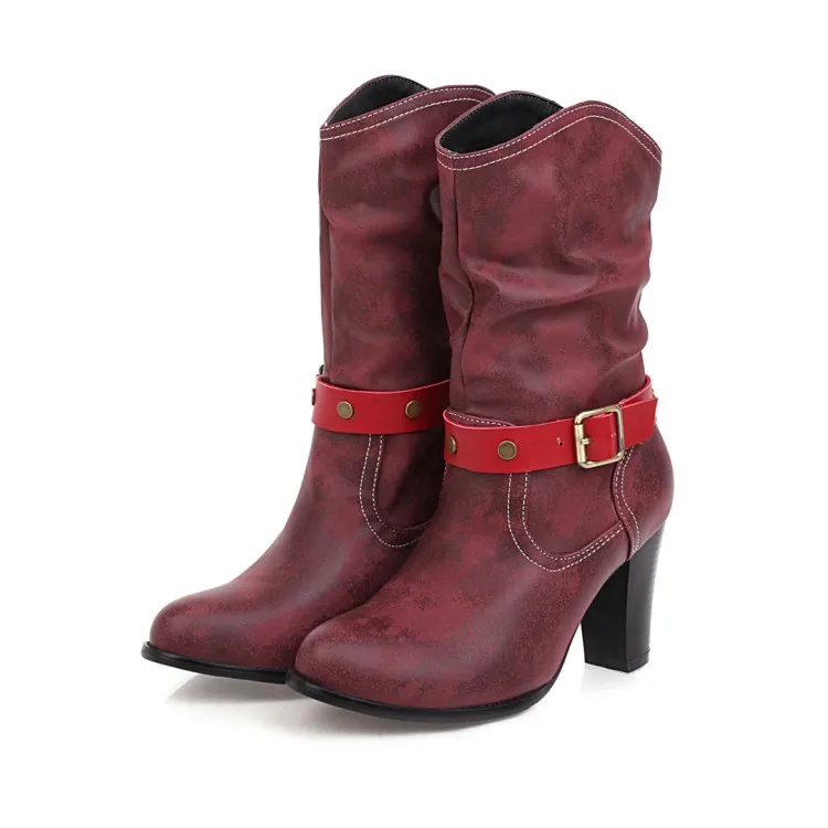 

Women's Boots Autumn Winter Footwear Pointe Shoes Luxury Designer 2023 Mid Calf Pointy Fashion High Heel Rubber Ladies Leather