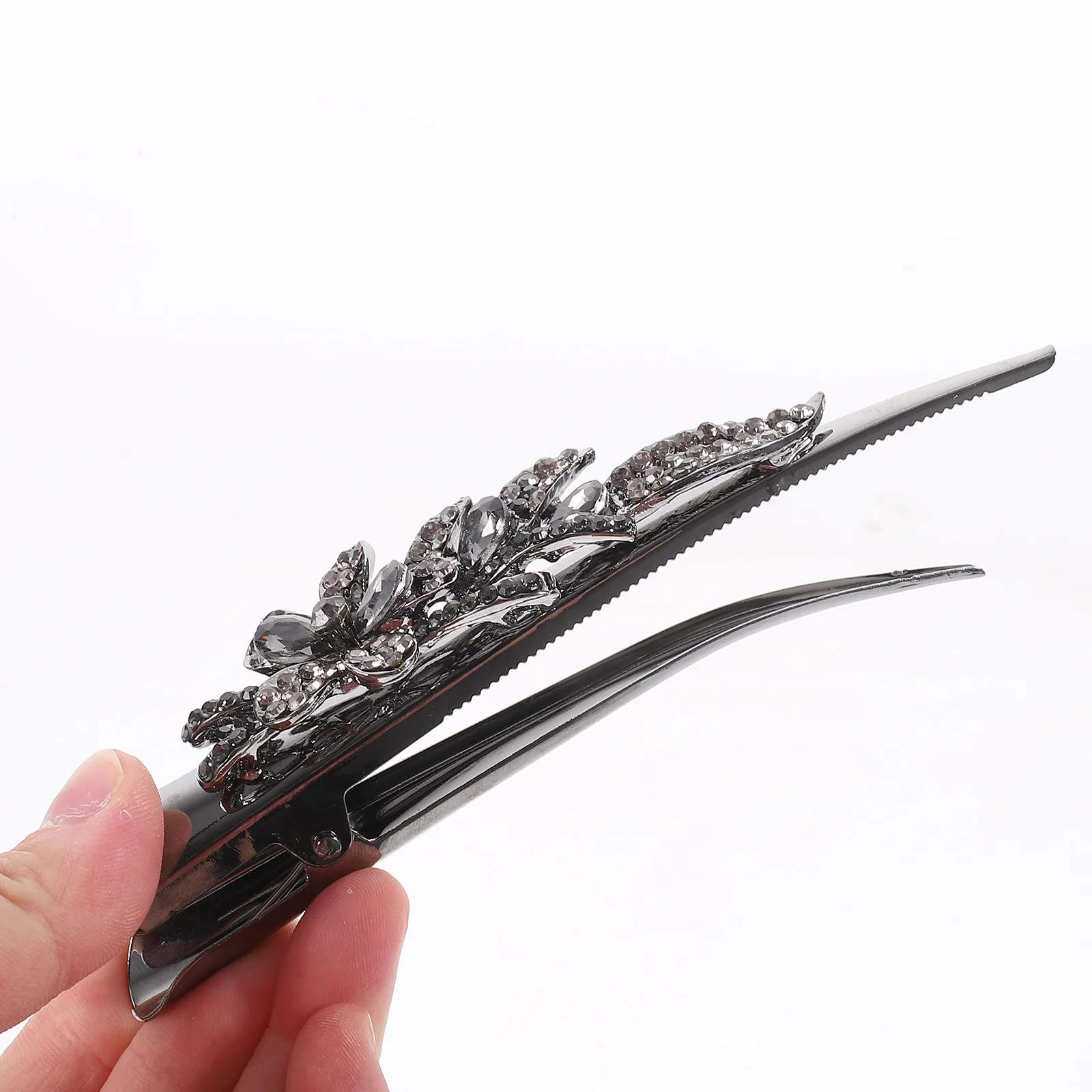 Hair Clips for Styling Billed Barrettes Cymbidium Women Fine Crystal Rhinestone Miss Bobby Pins