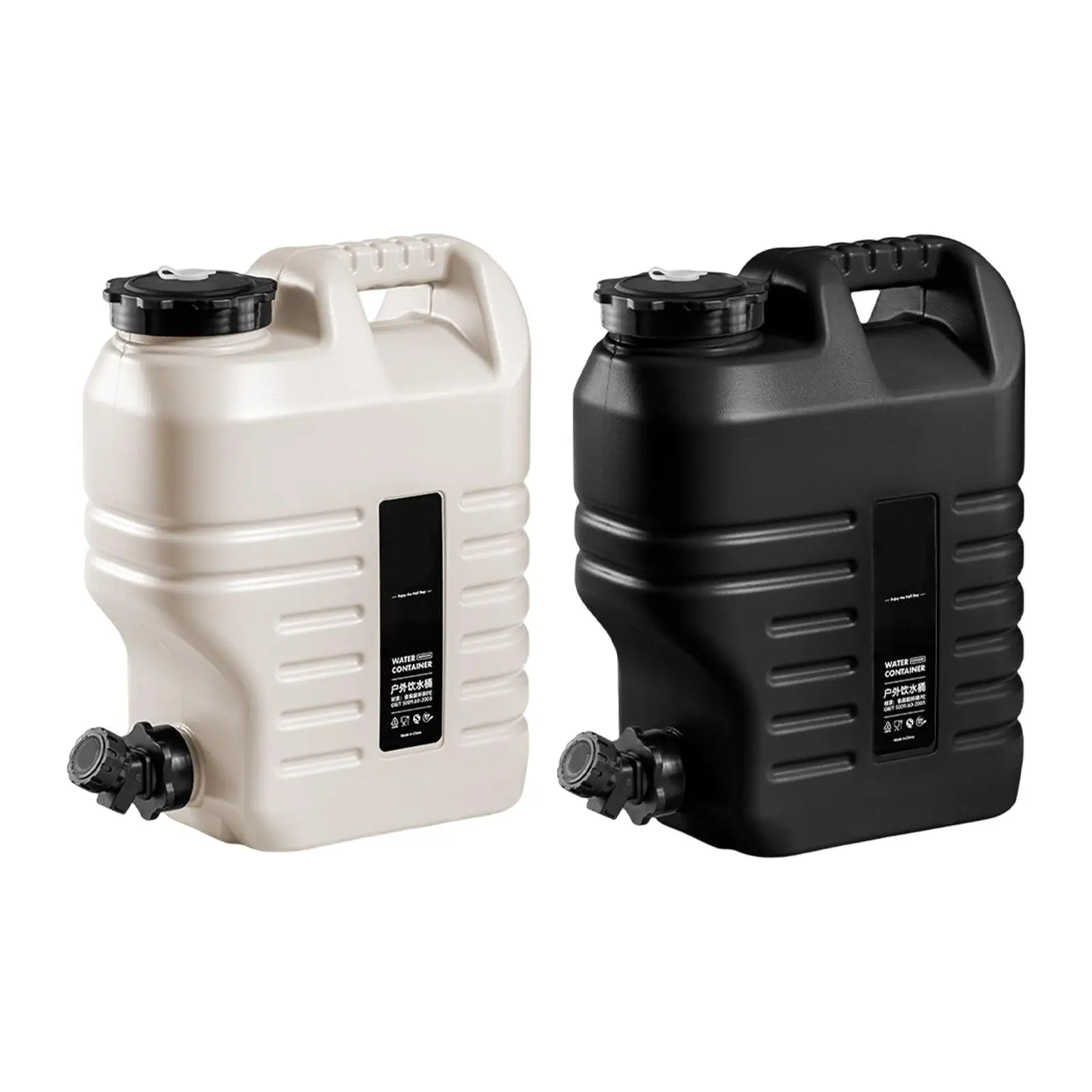 

Water Container with Spigot 12L Water Storage Barrel Water Jug Drink Dispenser