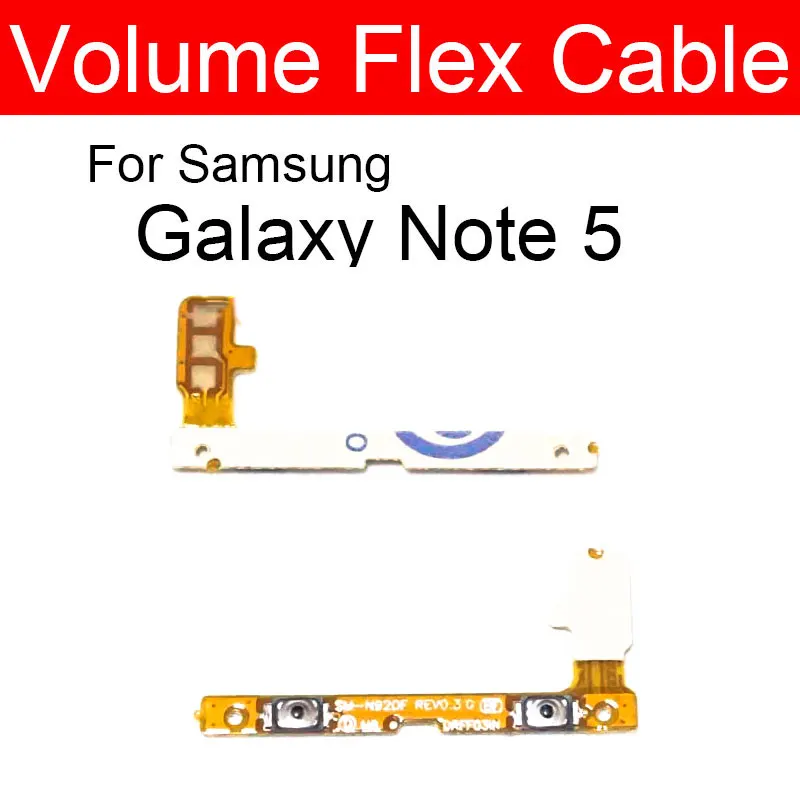 Гибкий кабель громкости и питания для Samsung Galaxy Note 5 SM-N920A N920F N920I N920P N920R N920V N9200, кнопка переключения, гибкая лента (art.: 3920cde02b428) - 3920cde02b428