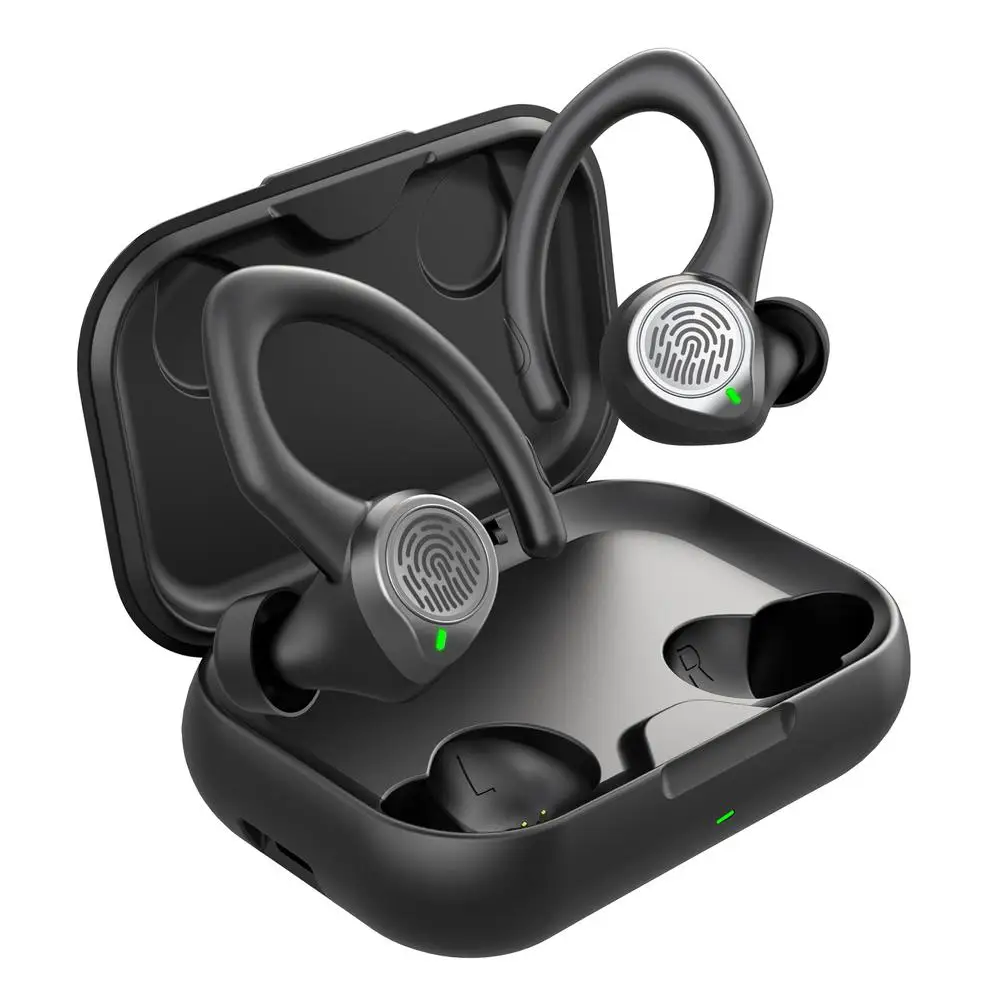

Bluetooth-compatible Earphone Touch-control Design Rechargeable Wireless Headphones Ear-hook Type Running Sports Headset