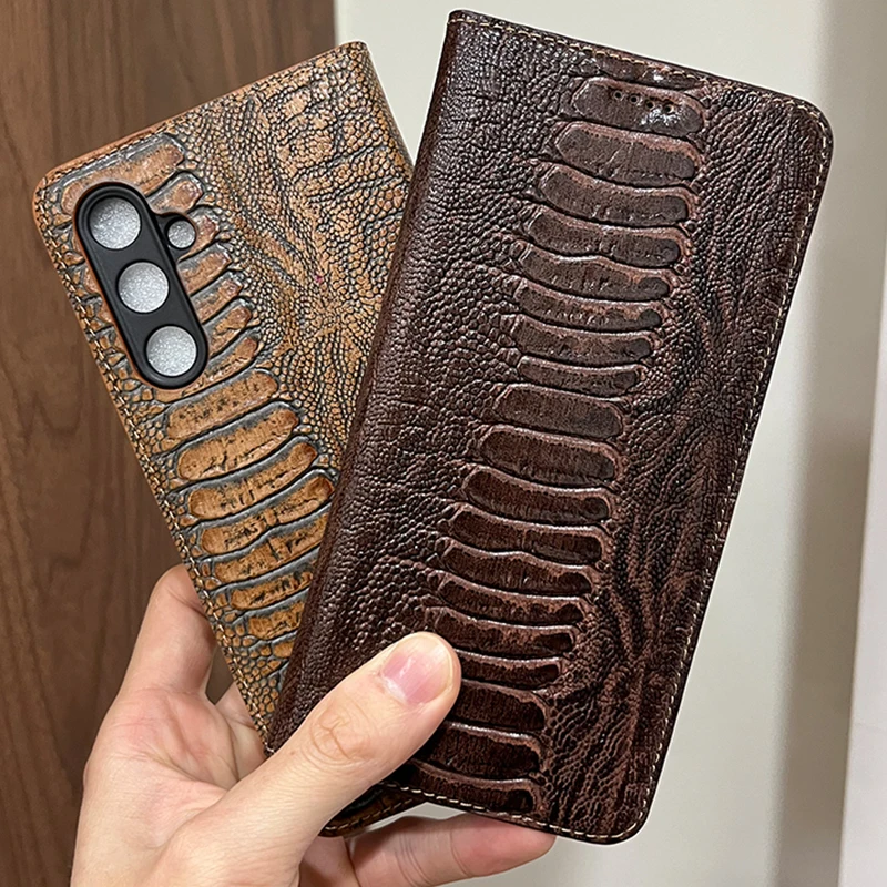 

Magnet Genuine Leather Skin Flip Wallet Book Phone Case Cover On For Samsung Galaxy A14 A34 A54 5G 4G Global A 14 34 54 128/256