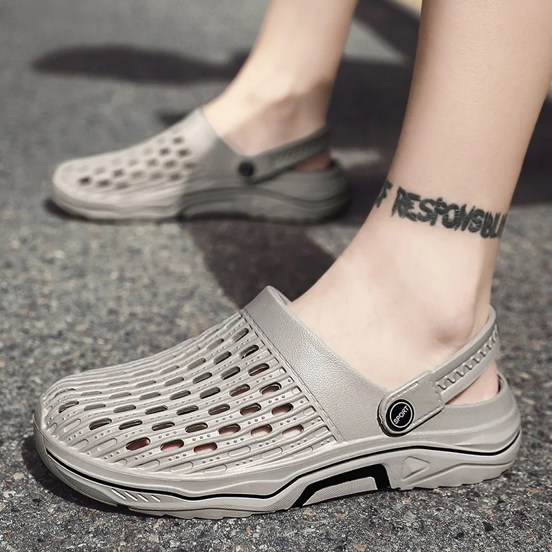 Casual Beach Slipper Hollowed Out Ladies Men's Slide Summer EVA Soft Non-Slip Flip-flops Indoor Outdoor Sandals