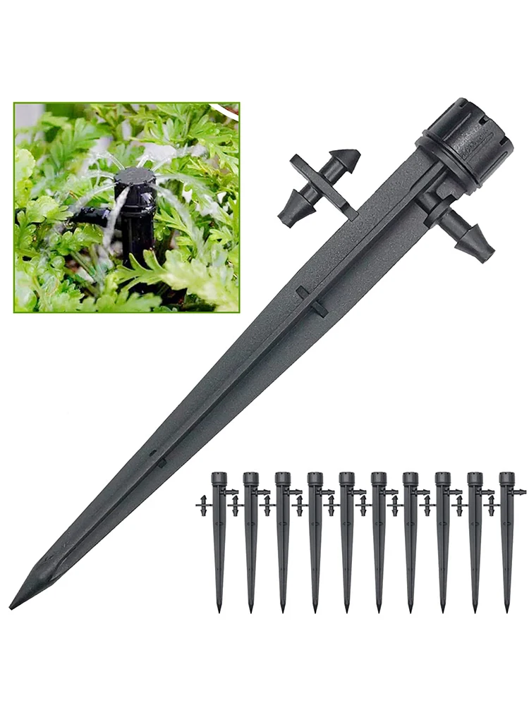 

Капельные эмиттеры для полива 30 шт. регулируемые капельницы для воды подходит для 1/4 оросительной трубки 360 градусов Фотоэлементы с 8 отверс...