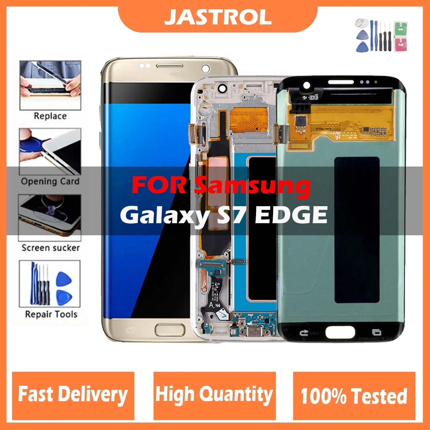 5 5-дюймовый экран SUPER AMOLED для SAMSUNG S7 Edge ЖК-дисплей G935F SM-G935FD запасные части в сборе с