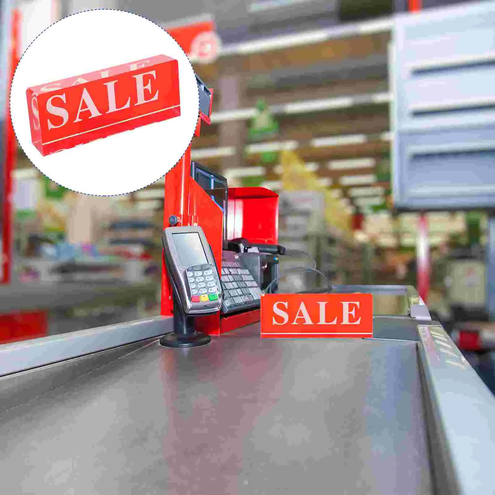 

1pc Supermarket Sign Holders Display Holders Acrylic Sign