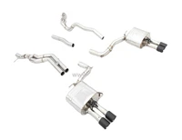 stainless steel car exhaust system electric valve control exhaust valves muffler system for a6l c8 2 0t