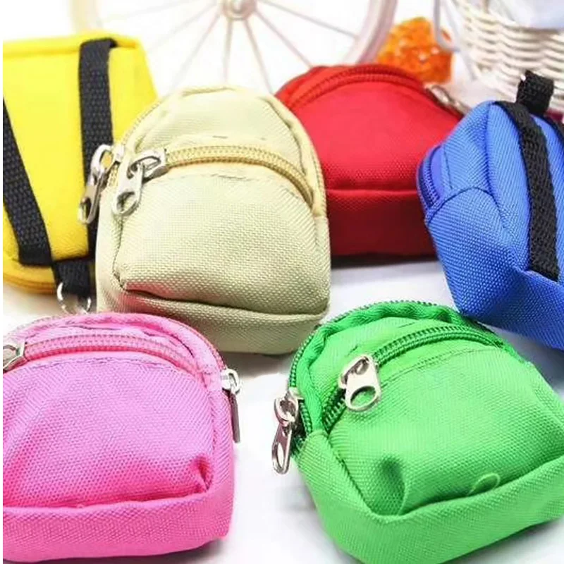 

1PC Change Case Earphone Package Small Schoolbag Mini Coin Bag Zipper Bag Keychain Holder Cute Fashion Key Accessories