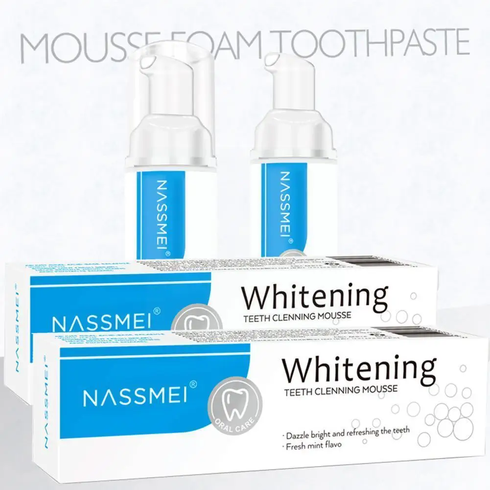 

Teeth Cleansing Whitening Mousse Hygiene Effective Essence Teeth Plaque Whitening Cleaning and Stains Staining Remove N9W0