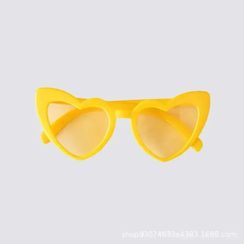 Женские Модные Солнцезащитные Очки В Форме Сердца С Мультяшным Дизайном