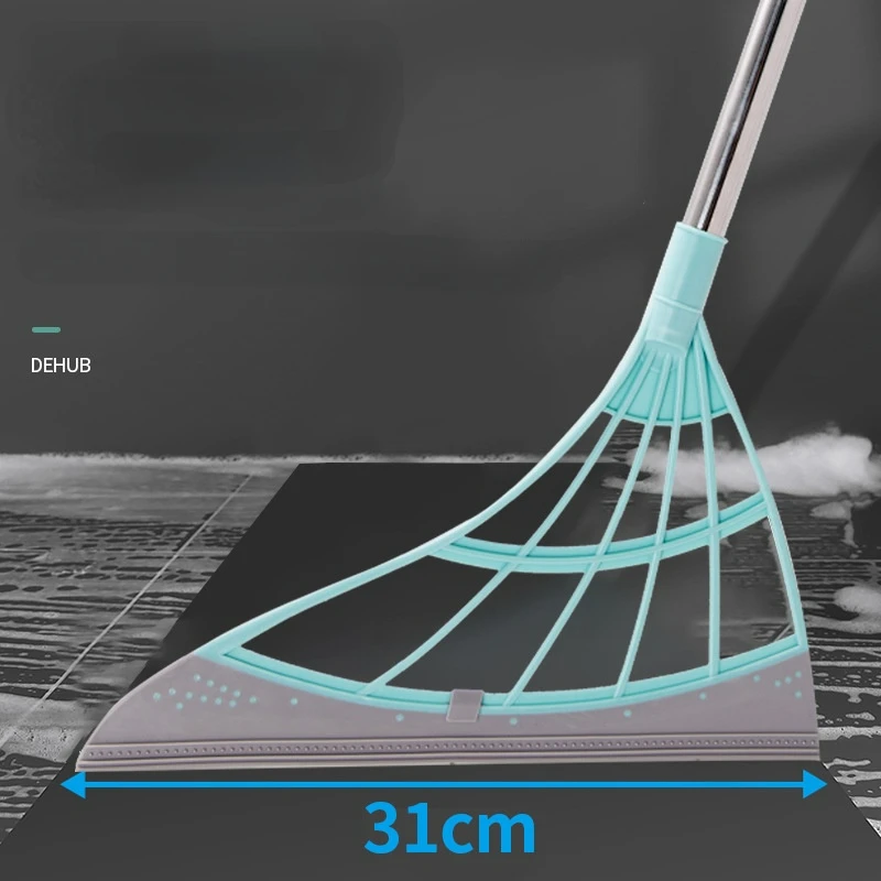 Резиновая щетка с ручным нажимом Швабра Волшебная скребок для мытья пола