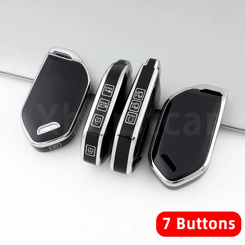 

4/5/6/7/8/9 кнопок Smart Remote Auto Shell для Kia Carnival EV9 Picanto GT Line 2024, чехол для ключей автомобиля Hyundai, аксессуары