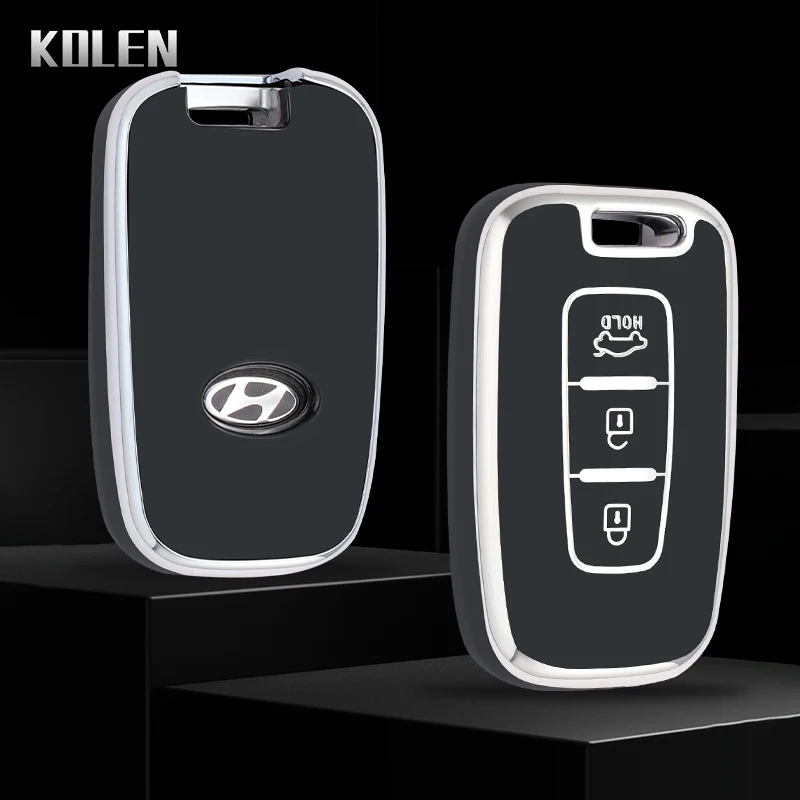 

TPU Car Remote Key Case Cover For Hyundai Solaris HB20 Veloster SR IX35 Accent Elantra I30 for KIA RIO Forte K2 K3 K5 Sportage
