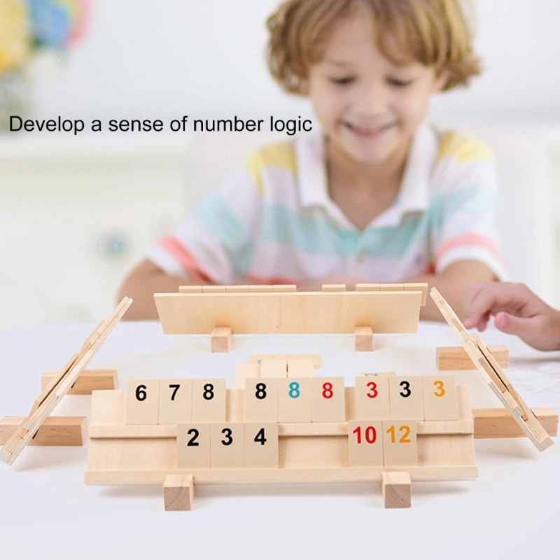 Y1UB Rummy Cube Game 106 Tiles Многопользовательские настольные игры для 2-4 человек Игра