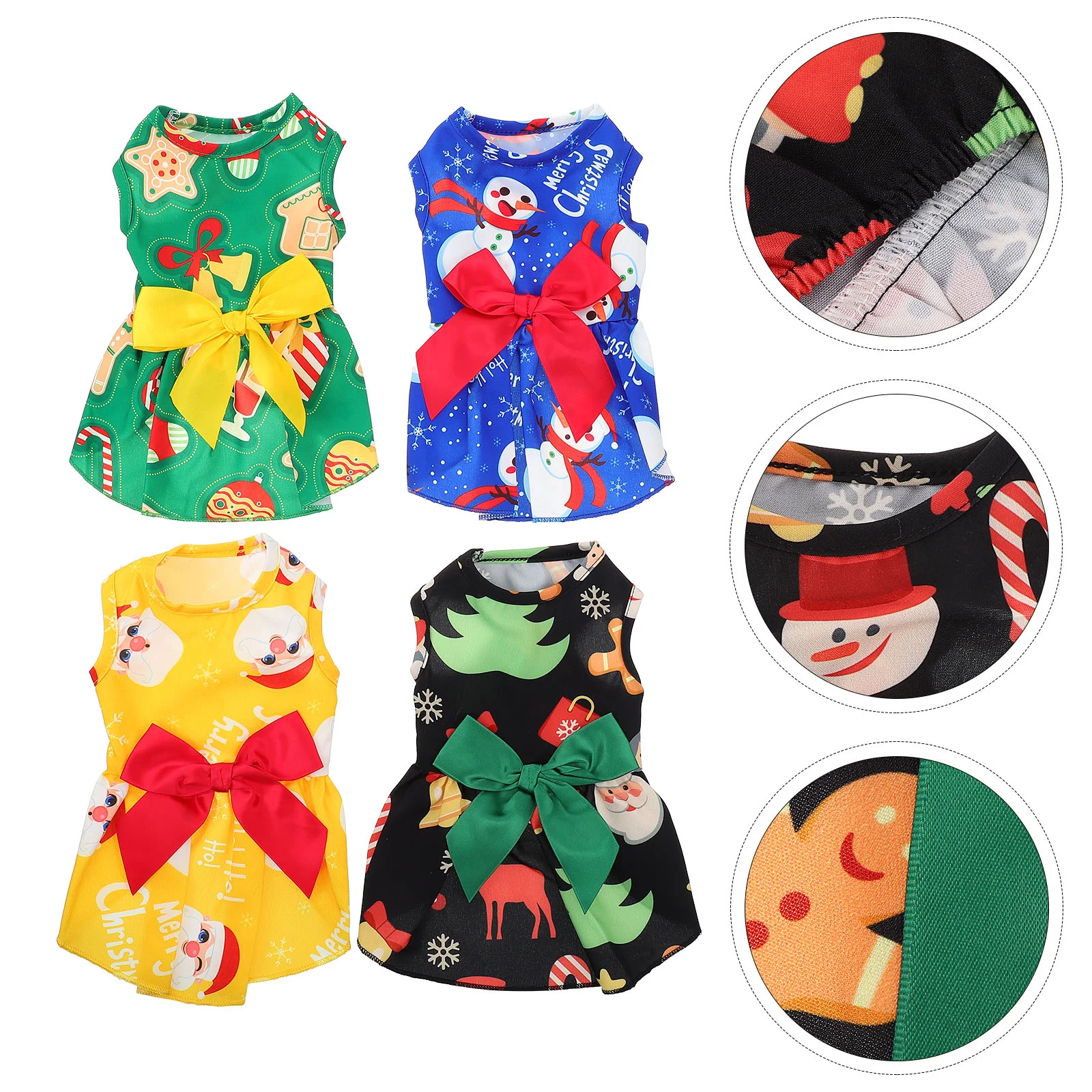

Pet Dog Dress Clothes Costume Christmas Clothing Cosplay Doggie Garment Skirt Favor Outfit Winter Bunny Forholiday Gift Party