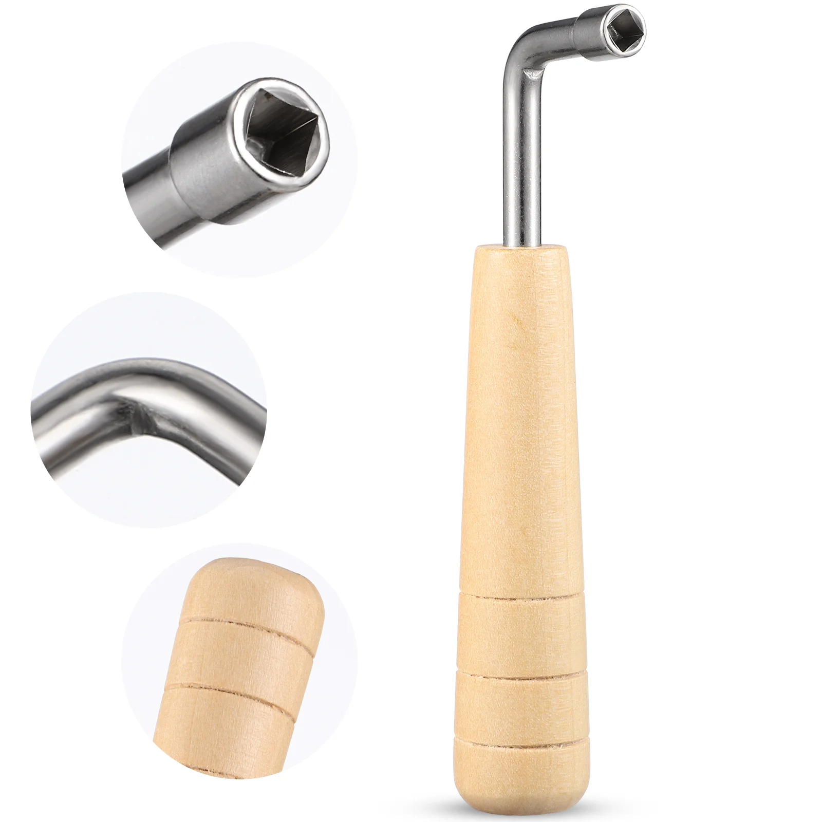 Музыкальный инструмент тюнер гаечный ключ арфа Guhzeng тюнинг металл дерево тон