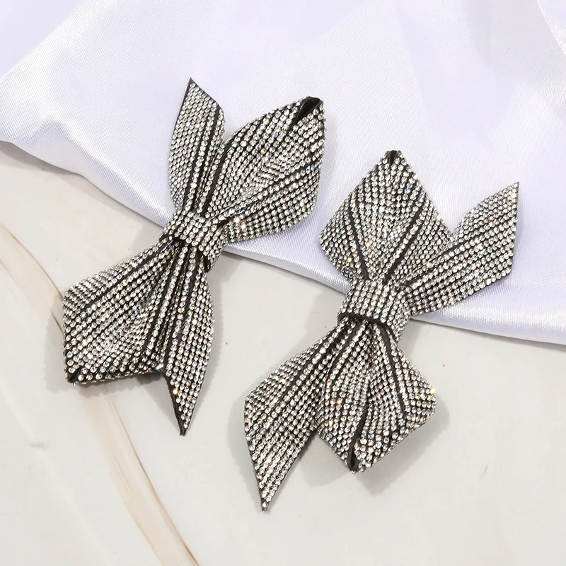Bow Rhinestone Decoration Handmade DIY Self-adhesive Women's Shoes Cloth Art High Heel Buckle Single Shoe Accessories