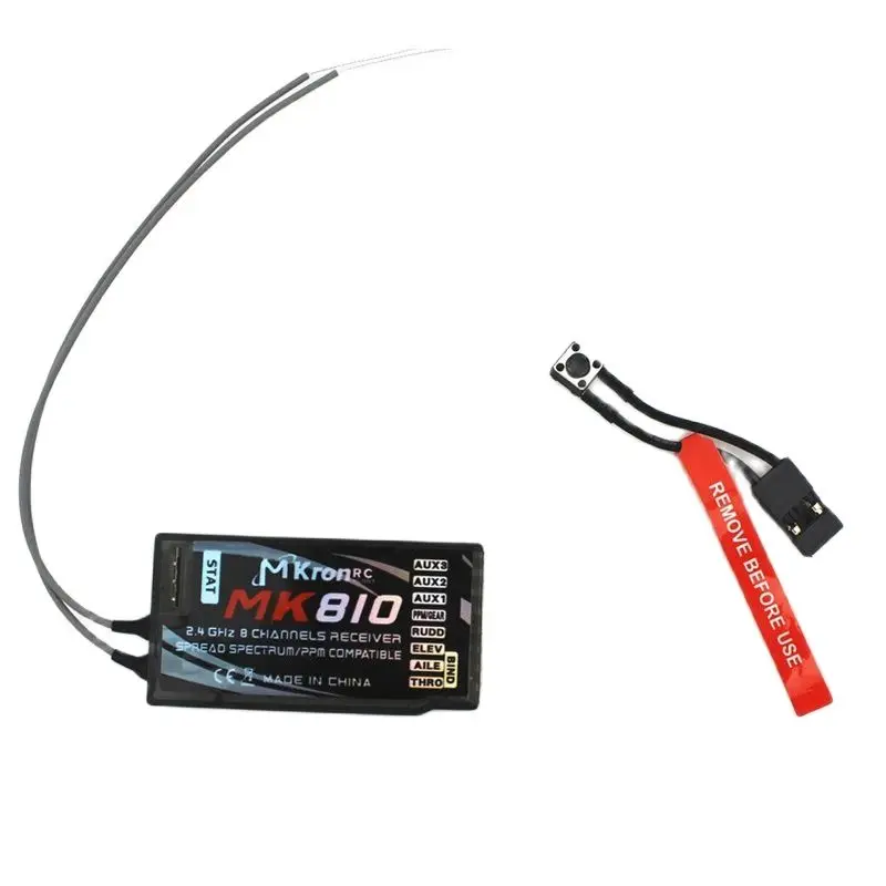 Приемник DSMX MK810 AR8000 2,4 ГГц 8CH RC RX DSM2 рецептор PPM выходной спектр DX6e DX6i DX7 DX8 DX9 JR Walkera передатчик