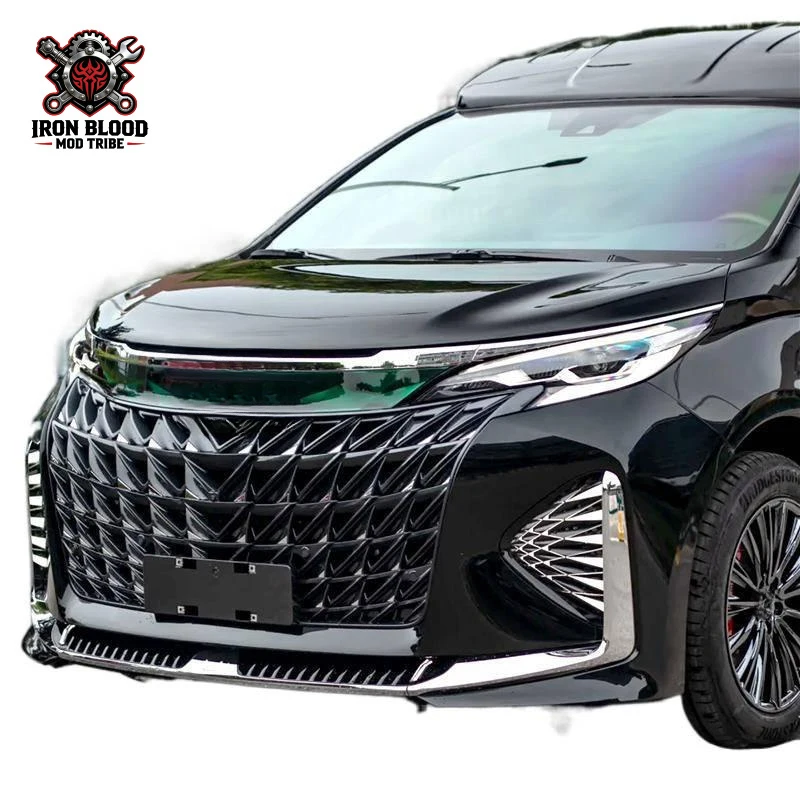 Фото Подходит для модификации Toyota Sienna Granvia с использованием обвеса, передних и задних бамперов, решетки радиатора, капота и аксессуаров Kadga. №3