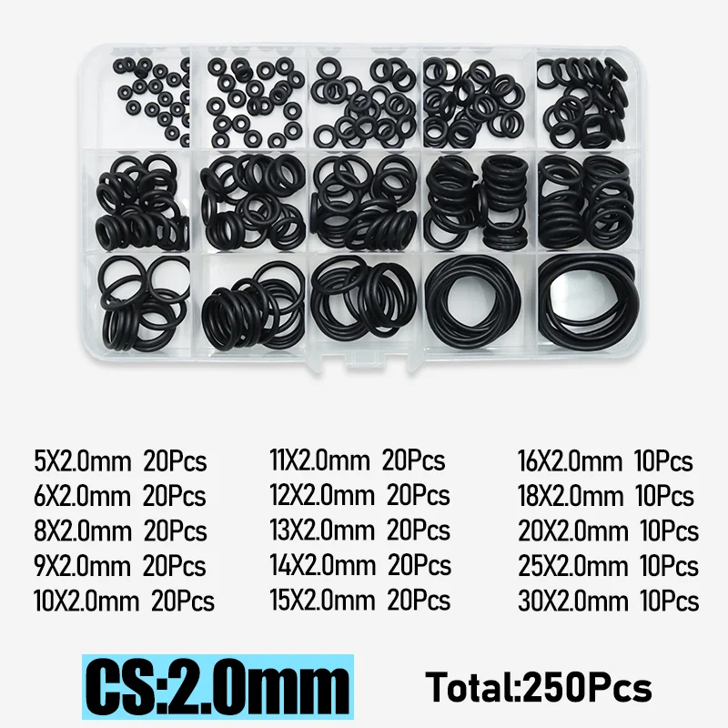 

Резиновые уплотнительные кольца CS 1/1.5/2.0/2.4/3.1/4.0mm