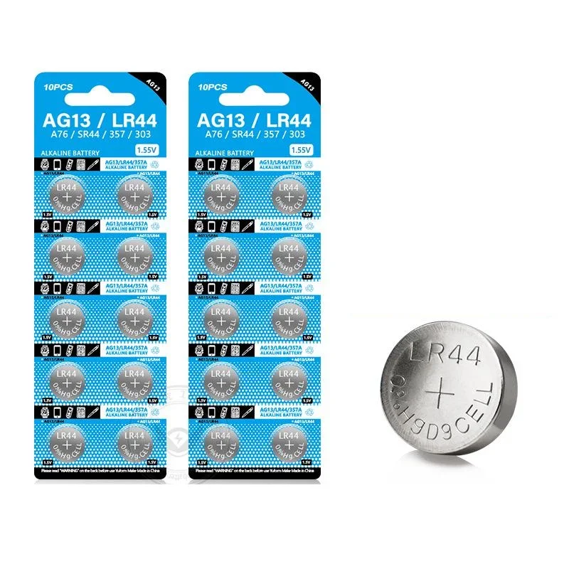 AG13 LR44 A76 357 357A LR1154 SR1154 SR44 1 55 V Щелочная батарея для телефона