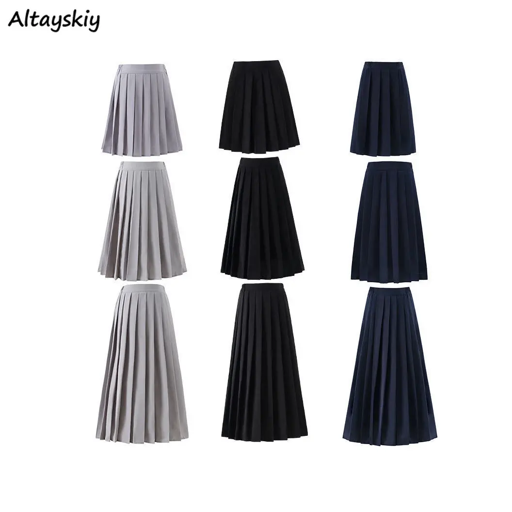 

Юбка женская S-5XL JK, базовая одежда Schoogilrs, Лидер продаж, модная универсальная приталенная юбка средней длины в готическом стиле, Y2k, лето-весна