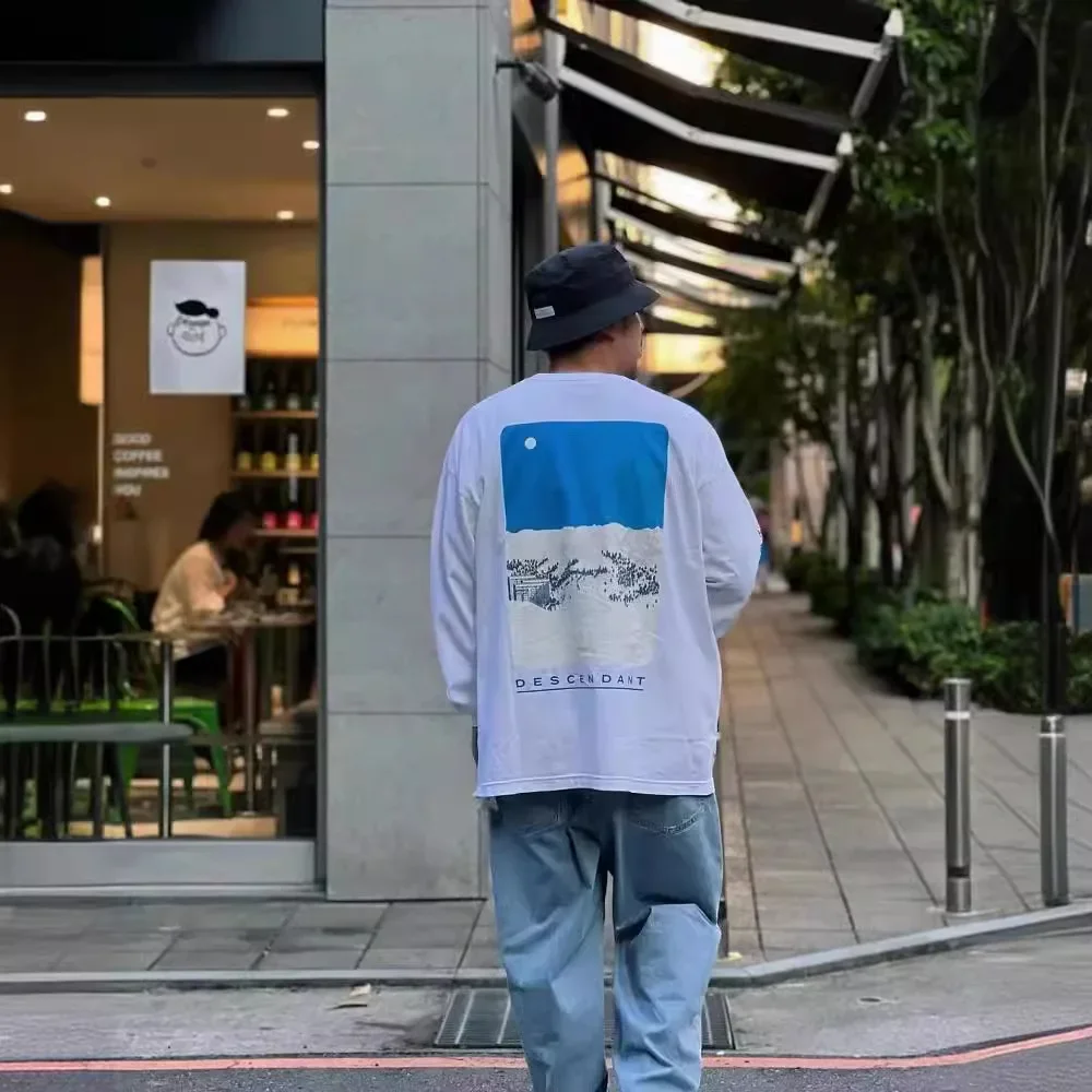 Футболка Мужская/женская с круглым вырезом модный топ свободного покроя из