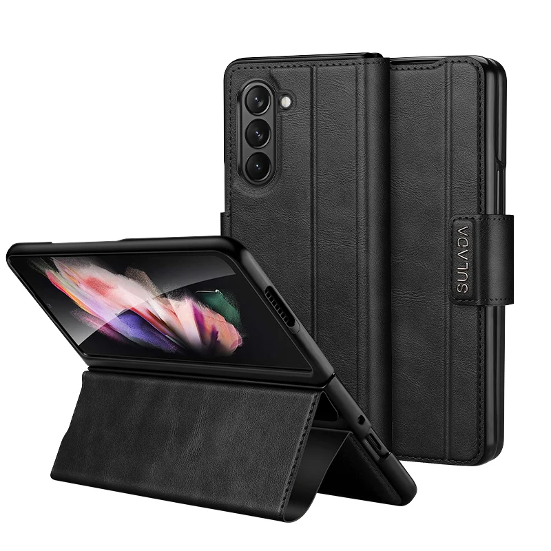 

Anti-Dust Shockproof Leather Bag Case for Samsung Galaxy Z Fold 5 4 Fold5 Fold2 Fold4 Fold3 Fold 2 3 Full Body Cover Funda