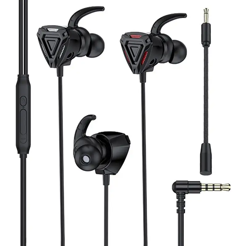 

Gaming Earbuds With Microphone In-EarHeadphone 3.5mm Lightweight Jack Wire Headphone In-Line Controls For Mobile & PC