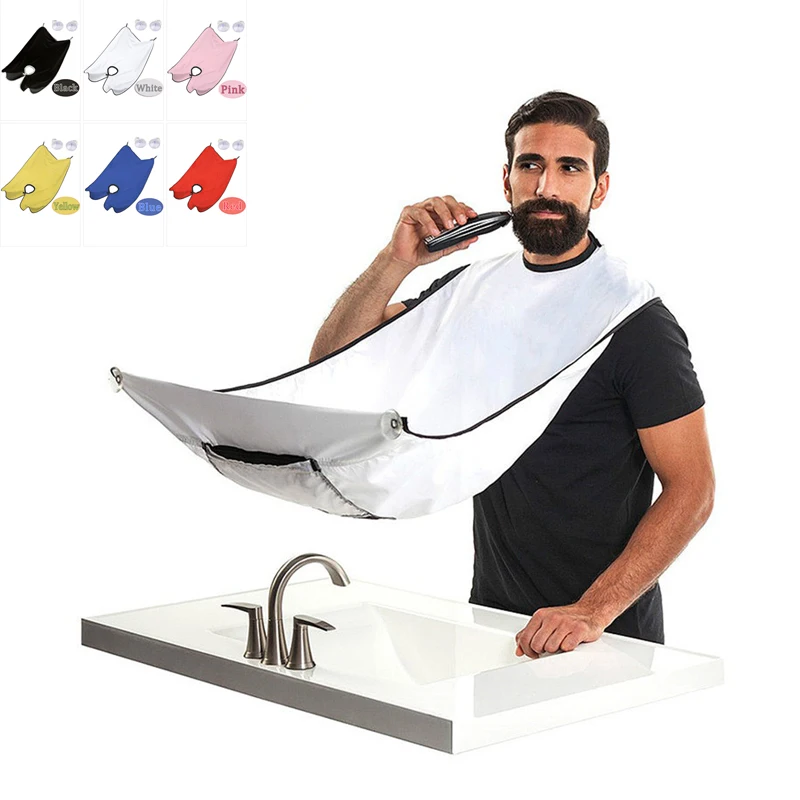 

Man Shaving Apron Male Beard Shaving Apron Care Clean Hair Adult Bibs Hair Shave Beard Catcher Bathroom Apron Gift for Man