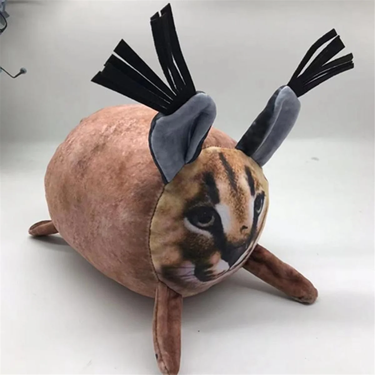 Floppa плюшевая 8-дюймовая подушка Caracal Chubby игрушка с изображением кошки для детей