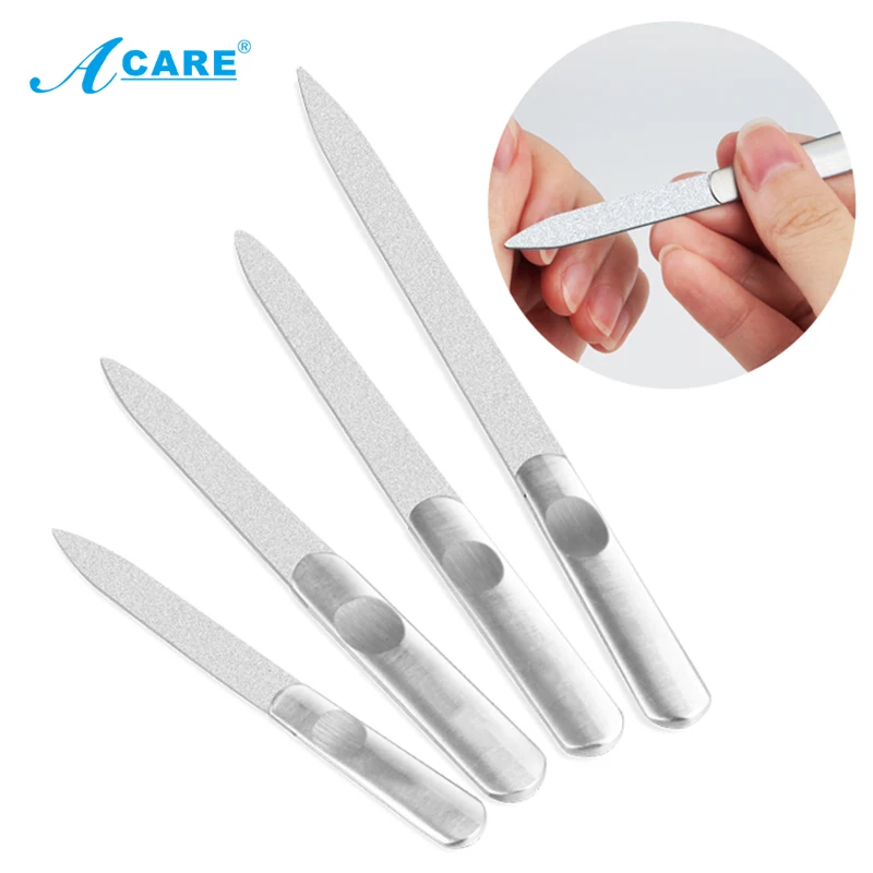 

File Nail Double Sided art Metal Sanding Shaping Stick Point Buffer Cuticle Clean Remove Scrub Grinding Rod Tool Polishing