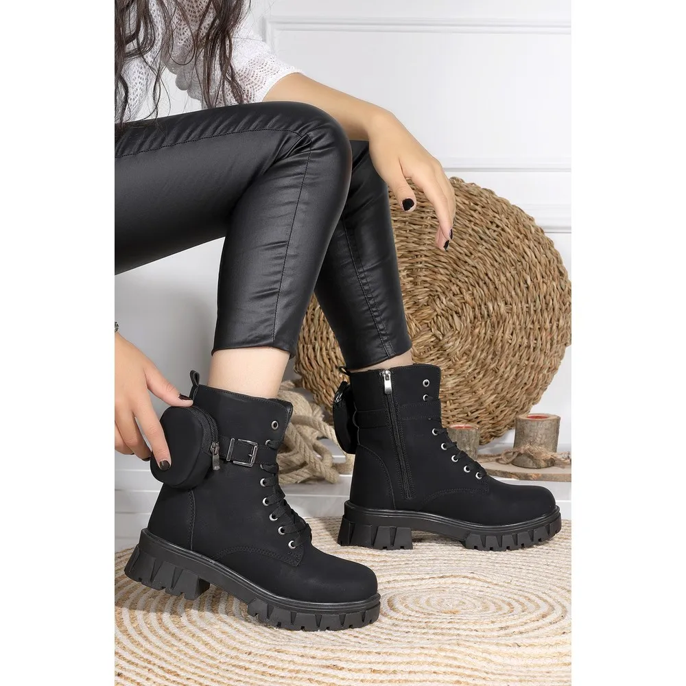 Dorlie Twg 7640 Nubuck Lace-Up Women Boots Shoes