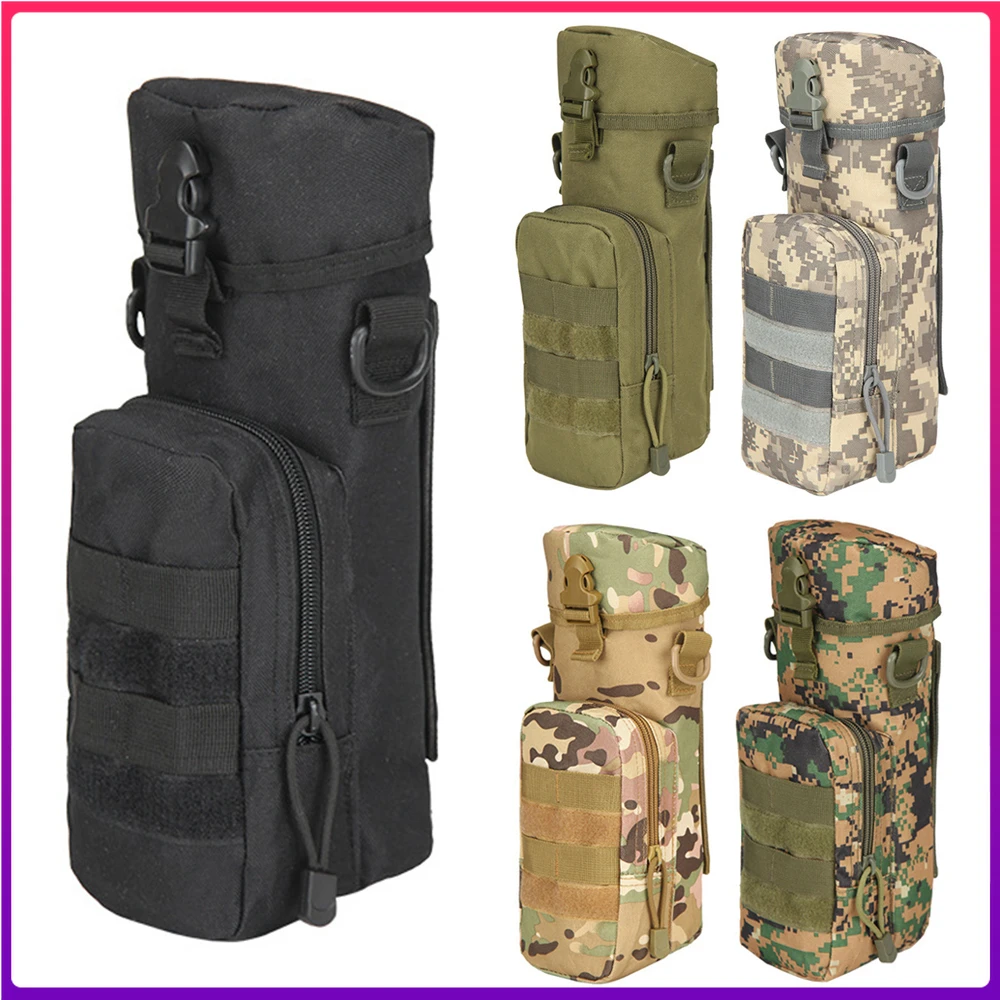 

Военная поясная сумка для чайника, тактическая сумка для бутылки с креплением на плечо для улицы, охоты, походов, рыбалки