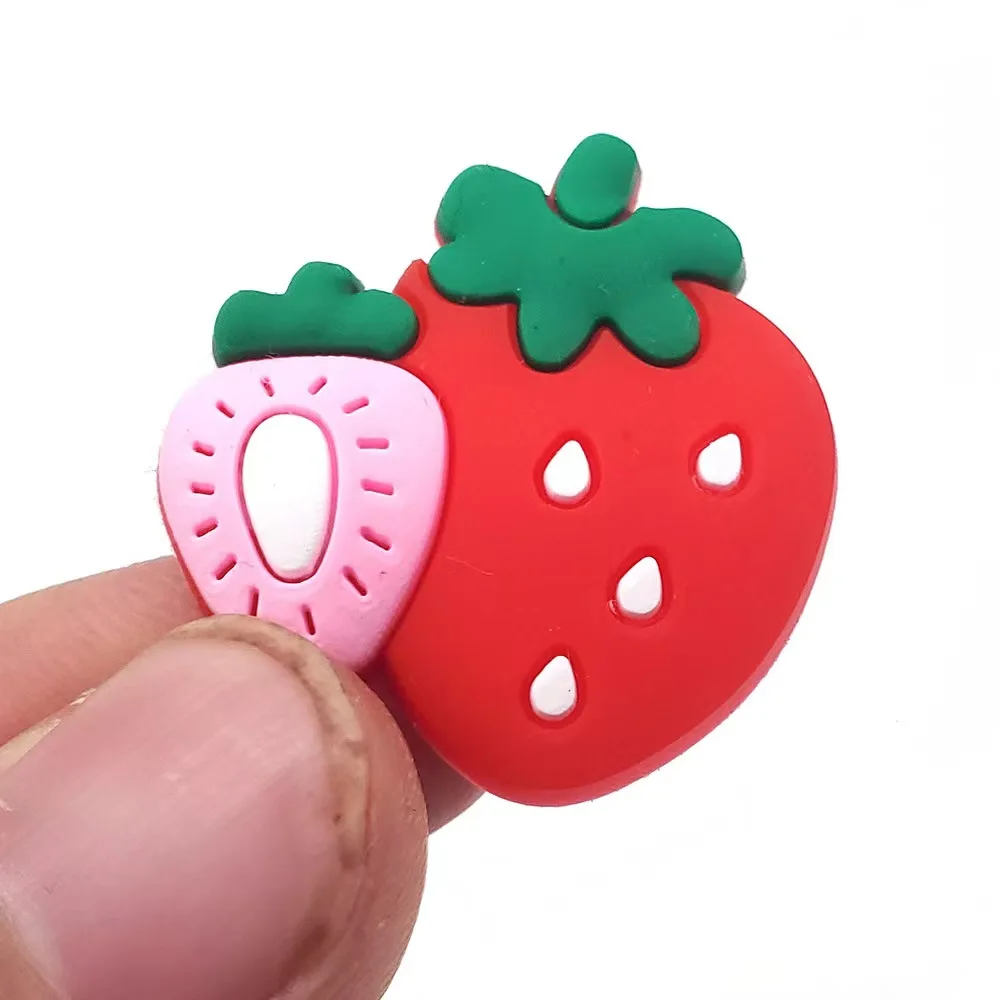 10pcs Cute Fruit Series Shoe Charms For Croc Sandals Unisex Shoe Decoration Kids