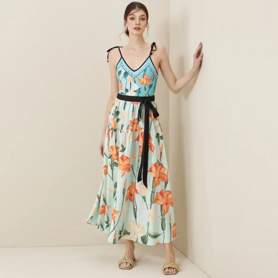 Слитный купальник с двусторонним цветочным принтом и юбка распродажа