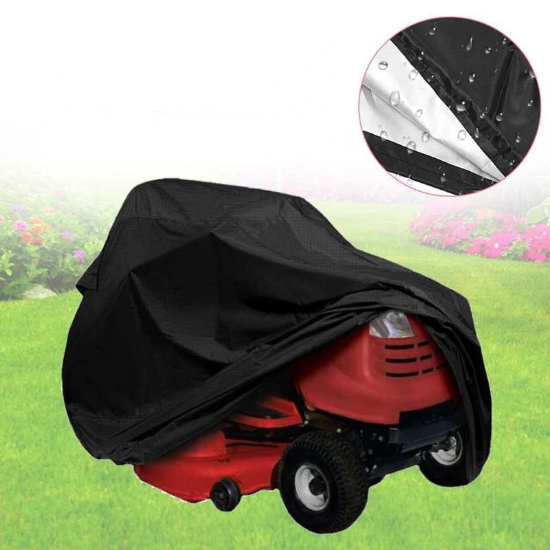 

Lawn Mower Cover Waterproof Snowblower Cover Shade UV Protection Tractor Covers For Yard Garden Furniture Motorcycle Quad Bikes