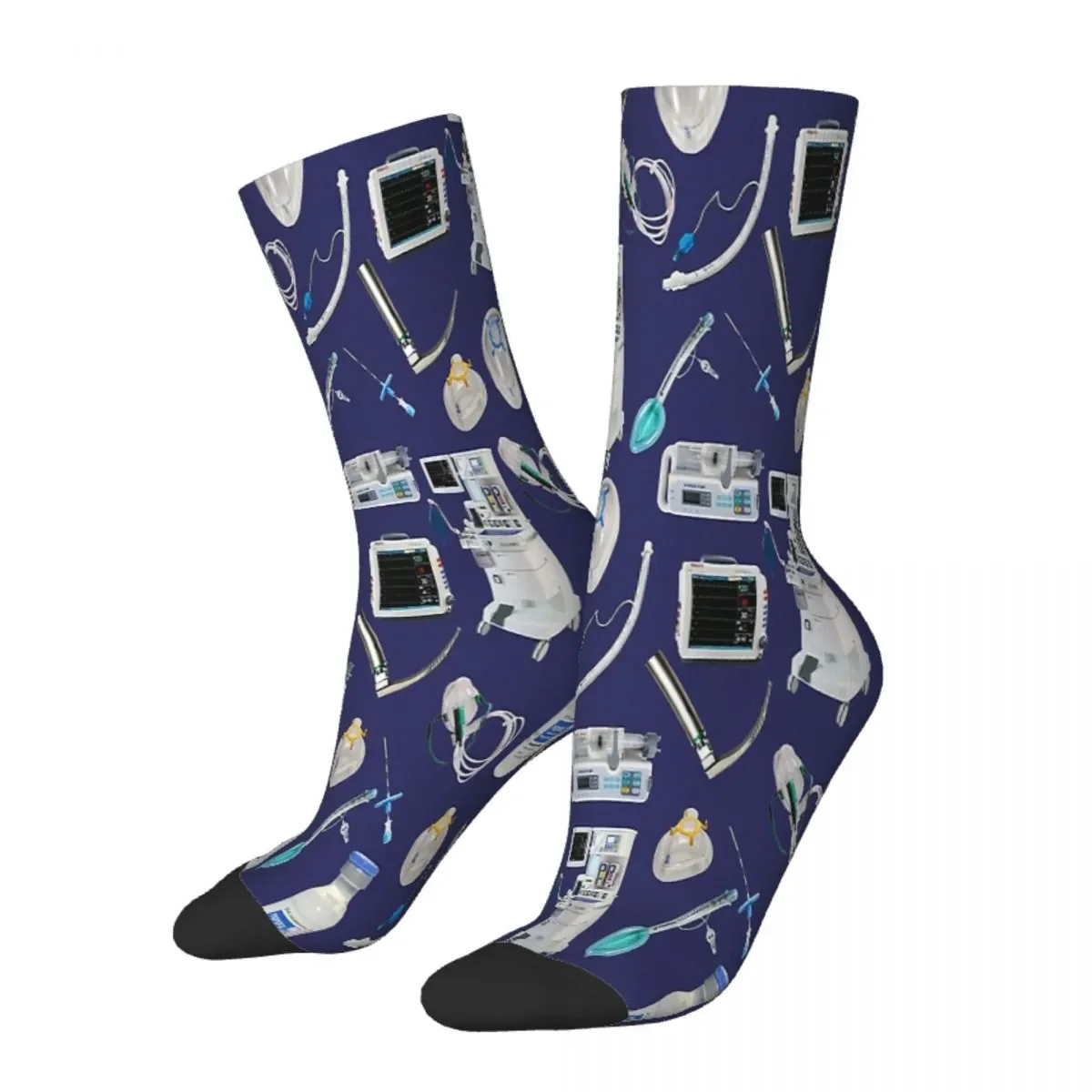 

Tools Of The Trade SPACE BLUE Anesthesia Doctor Medical Nurse Hospital Socks Male Mens Women Summer Stockings Polyester