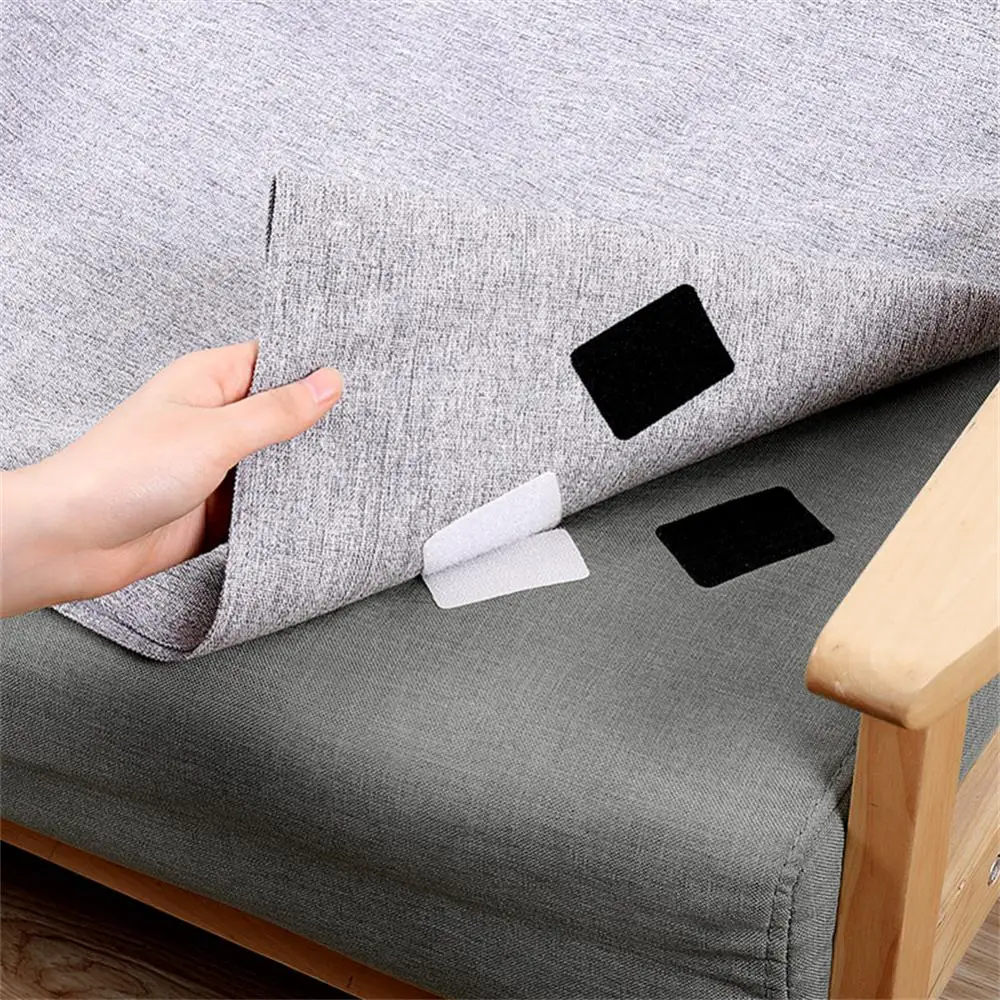 

5pcs Anti Slip Mat Pads Hook And Loop Fastener Tape Anti Slip Temperature Fastener Dots Stickers For Bed Sheet Sofa Mat Carpet