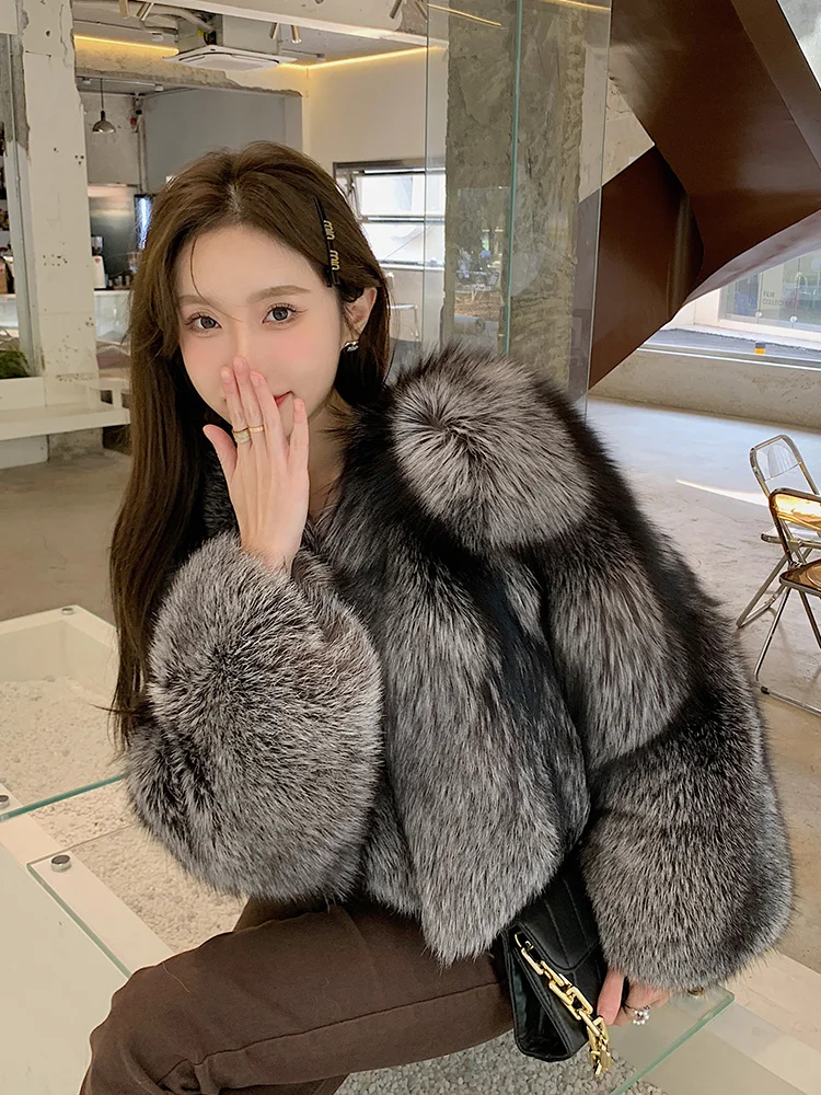 

Fangtai 2023 Fashion Natural Real Fox Fur Coat Women Outwear FemaleVest Coats Winter Warm Luxury Clothing Free Shipping Jackets